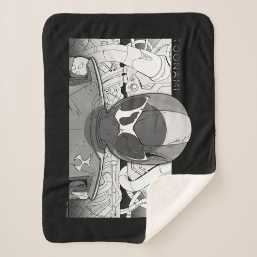 Toonami TOM 5 Countdown Comic Bumper Sherpa Deken (Voorkant)