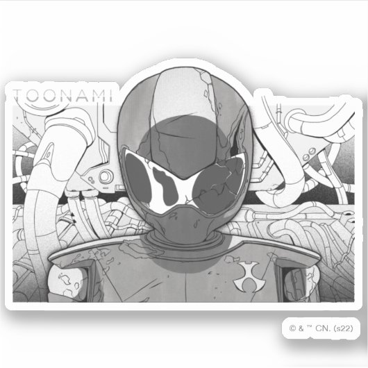 Toonami TOM 5 Countdown Comic Bumper Sticker (Voorkant)