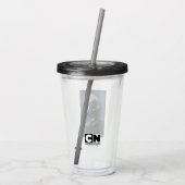 Toonami TOM 5 maanlicht grafisch Acryl Drinkbeker (Achterkant)