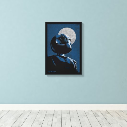 Toonami TOM 5 maanlicht grafisch Canvas Afdruk (Insitu (Houten vloer))