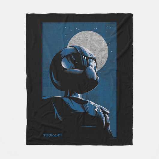 Toonami TOM 5 maanlicht grafisch Fleece Deken (Voorkant)