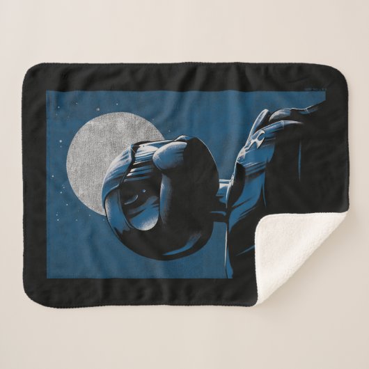 Toonami TOM 5 maanlicht grafisch Sherpa Deken (Voorkant (horizontaal))