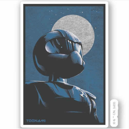 Toonami TOM 5 maanlicht grafisch Sticker (Voorkant)