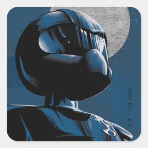 Toonami TOM 5 maanlicht grafisch Vierkante Sticker