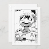 Toonami TOM 5 & SARA Comic Style Bumper Briefkaart (Voorkant / Achterkant)