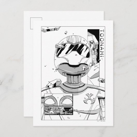 Toonami TOM 5 & SARA Comic Style Bumper Briefkaart (Voorkant / Achterkant)