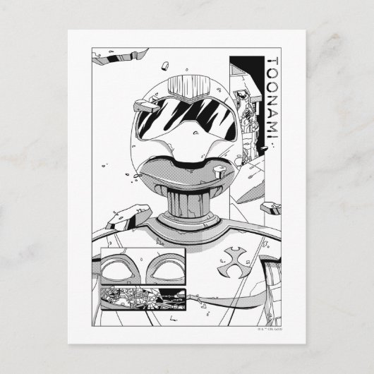 Toonami TOM 5 & SARA Comic Style Bumper Briefkaart (Voorkant)