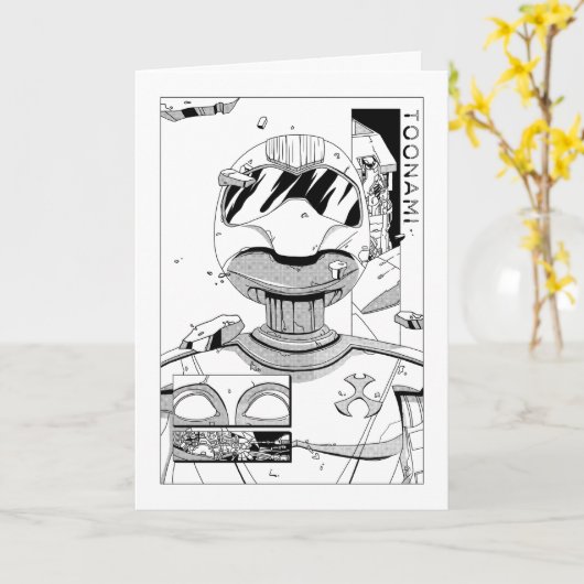 Toonami TOM 5 & SARA Comic Style Bumper Kaart (Gele Bloem)