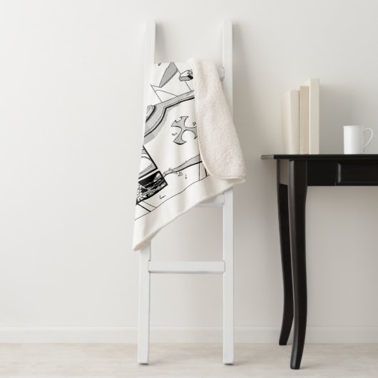 Toonami TOM 5 & SARA Comic Style Bumper Sherpa Deken (In situ)