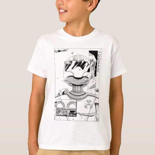 Toonami TOM 5 & SARA Comic Style Bumper T-shirt (Voorkant)
