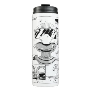 Toonami TOM 5 & SARA Comic Style Bumper Thermosbeker