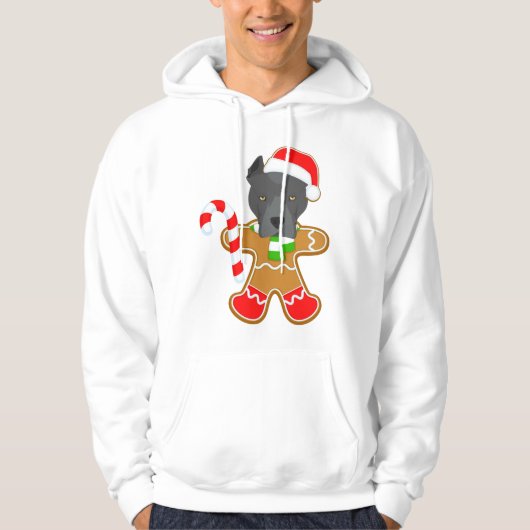 toonbeeld amerikaanse kerst hoodie (Voorkant)