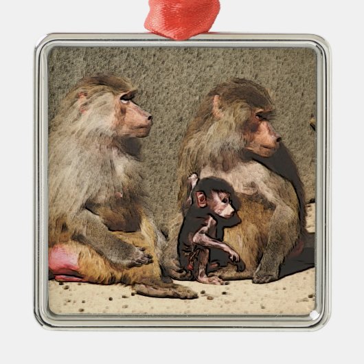 toonboeien metalen ornament (Voorkant)