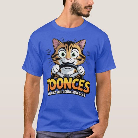 Toonces - De rijdende kat T-shirt (Voorkant)