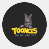 Toonces van de rijkplaat ronde sticker (Voorkant)