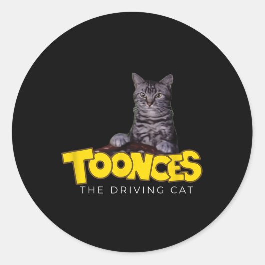 Toonces van de rijkplaat ronde sticker (Voorkant)