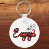 ToonDoveEngagedRed Sleutelhanger (Voorkant)