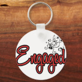 ToonDoveEngagedRed Sleutelhanger (Voorkant)