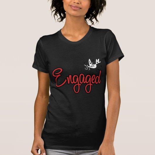 ToonDoveEngagedRed T-shirt (Voorkant)