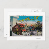 Toonerville op Ocean Park PierSanta Monica, CA Briefkaart (Voorkant / Achterkant)