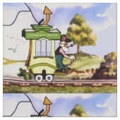 Toonerville Trolley Stof (Close Up)