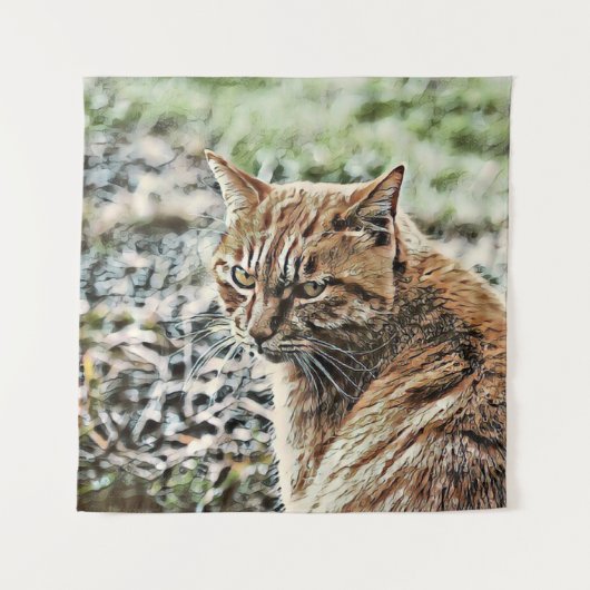 toonkat wandkleed (Voorkant)