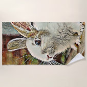 toonkonijntje strandlaken (Voorkant)