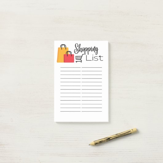 TOONLIJST POST-IT® NOTES (Op bureau)