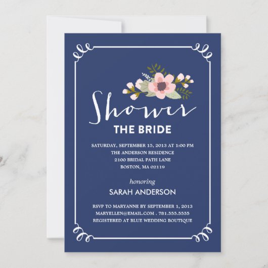 TOONT DE BRIDE | BRIDAL SHOWER INVITATION KAART (Voorkant)