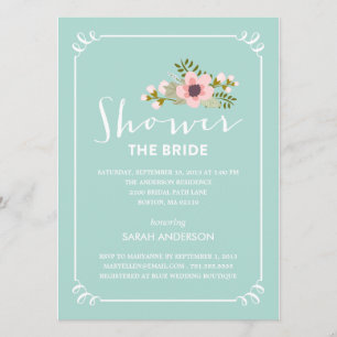 TOONT DE BRIDE BRIDAL SHOWER INVITATION KAART