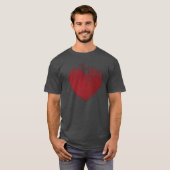 toont een rode hartvorm met de hartenvriend t-shirt (Voorkant volledig)
