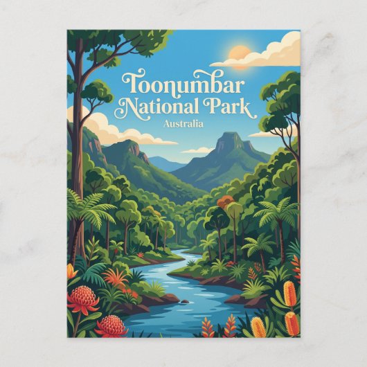 Toonumbar National Park Australië Briefkaart (Voorkant)