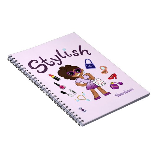 TOONVIDUALS Stijlvol meisje 1 spiraalboek Notitieboek (Rechterzijde)