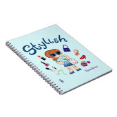 TOONVIDUALS Stylish Girl 3 Spiral Notitieboek (Rechterzijde)