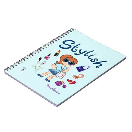 TOONVIDUALS Stylish Girl 3 Spiral Notitieboek (Linkerzijde)