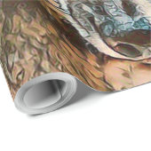 toonwolf cadeaupapier (Rol Hoek)