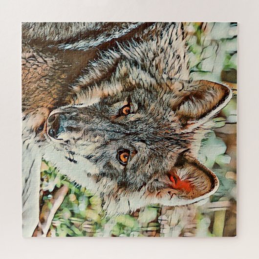 toonwolf legpuzzel (Horizontaal)