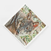 toonwolf servet (Hoek)