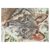 toonwolf tafelkleed (Voorkant (Horizontaal))
