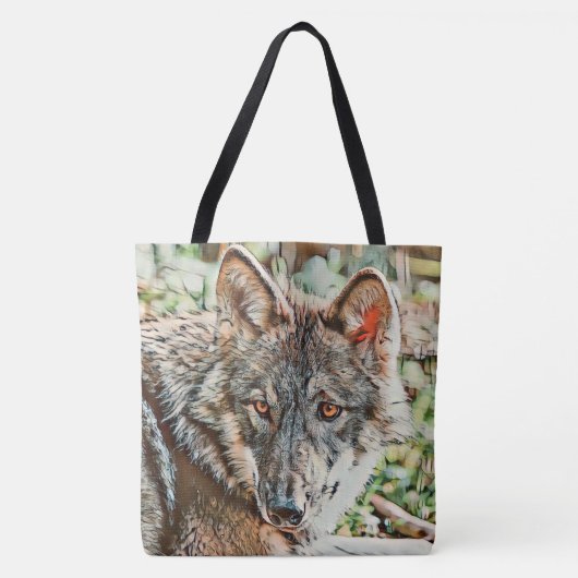 toonwolf tote bag (Voorkant)