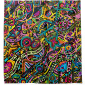 Toony Abstraction Douchegordijn (Voorkant)