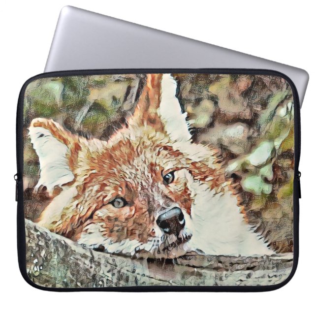 Toony Fox Laptop Sleeve (Voorkant)