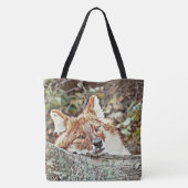 Toony Fox Tote Bag (Achterkant)
