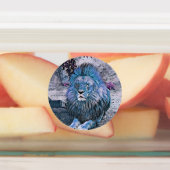 Toony lion blue labels (Aangebracht)