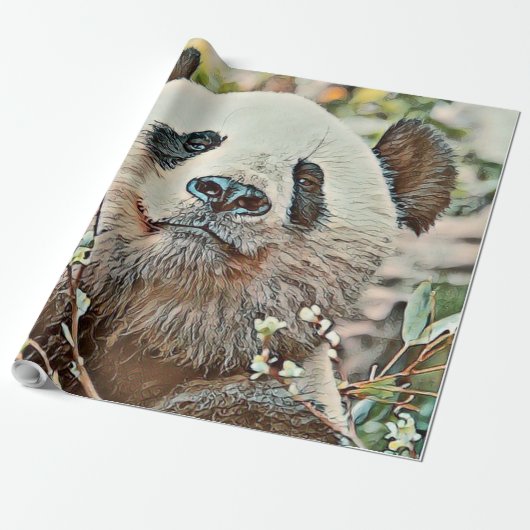 toony panda cadeaupapier (Uitgerold)