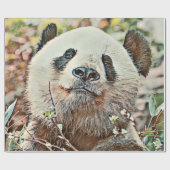 toony panda cadeaupapier (Vlak)