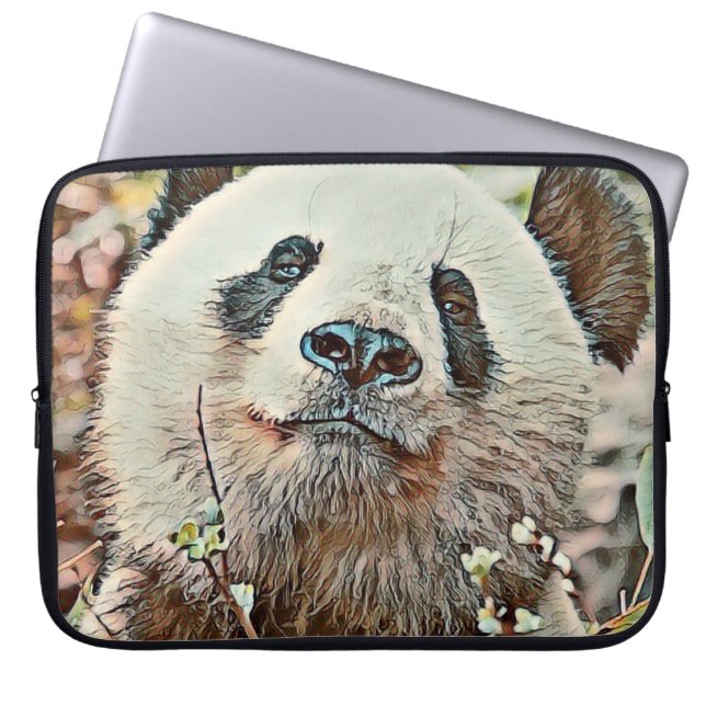 toony panda laptop sleeve (Voorkant)