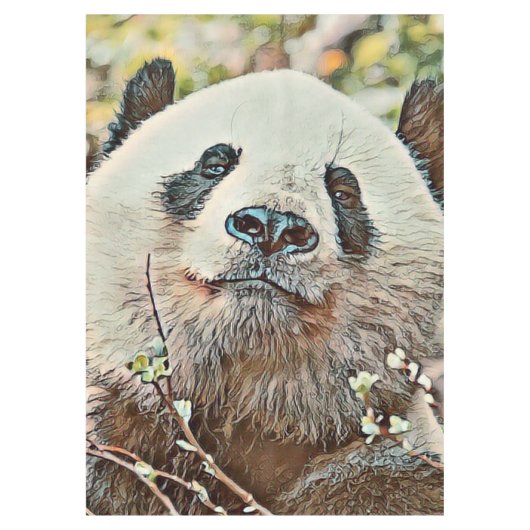 toony panda tafelkleed (Voorkant)