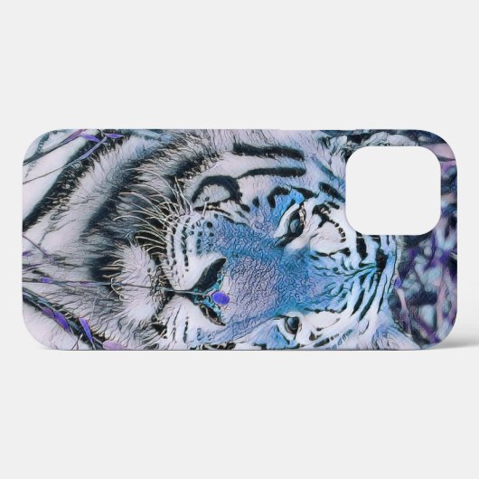 Toony Tiger blue Case-Mate iPhone Case (Achterkant (horizontaal))