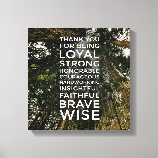 Toopwaartse bril #3 (12x12) canvas afdruk (Voorkant)